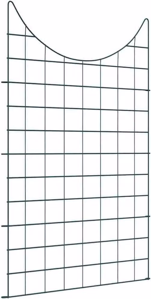Set di recinzioni per stagni, 8 pezzi, verde, 50 x 80 cm, acciaio. Elementi per recinzione, recinzione da giardino, schermo frangivento, pannello a doppia griglia, rete metallica, grigliato metallico, pannello autoportante, protezione dal vento, delimitaz