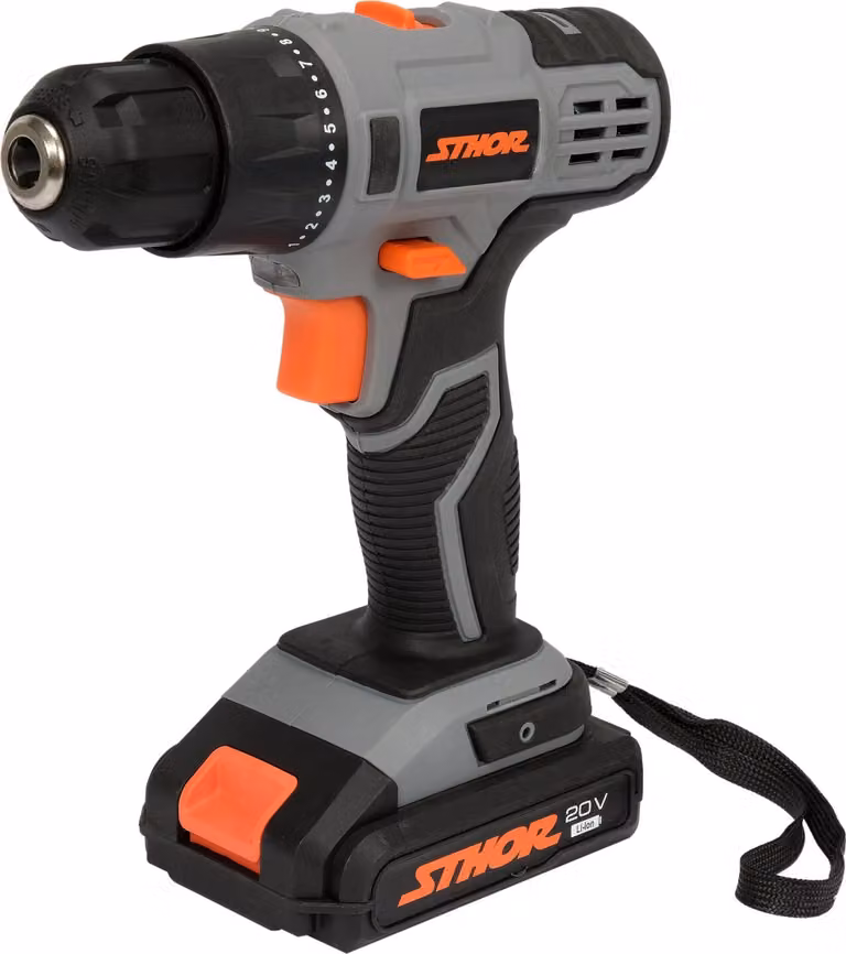 Trapano/avvitatore a batteria 20V (2 batterie 2Ah + caricabatteria)