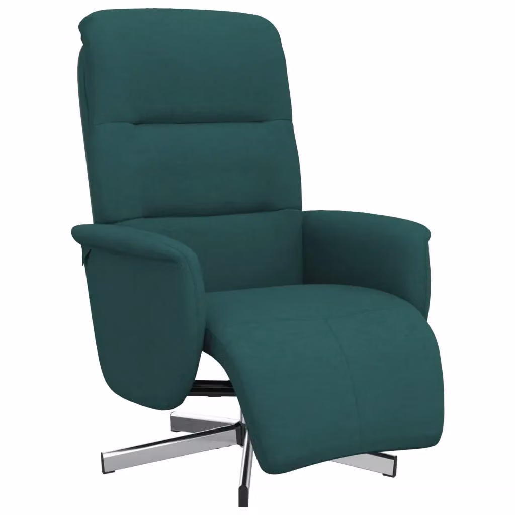 Poltrona Reclinabile Relax vidaXL Verde con Poggiapiedi e Braccioli, Design Moderno con Base Girevole a 360 Gradi – 2