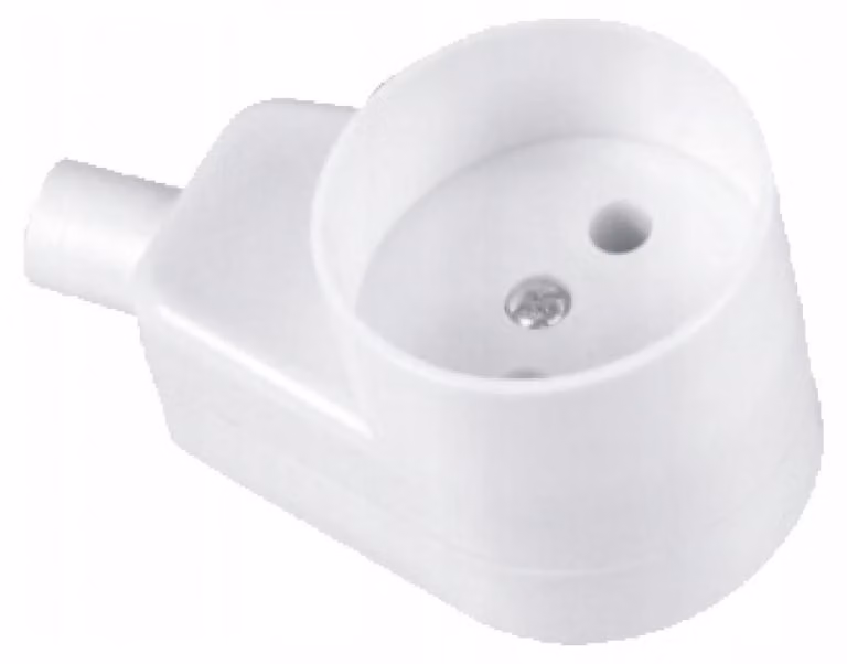 Jonex GN-160K, presa singola angolata, bianca, portatile, senza messa a terra