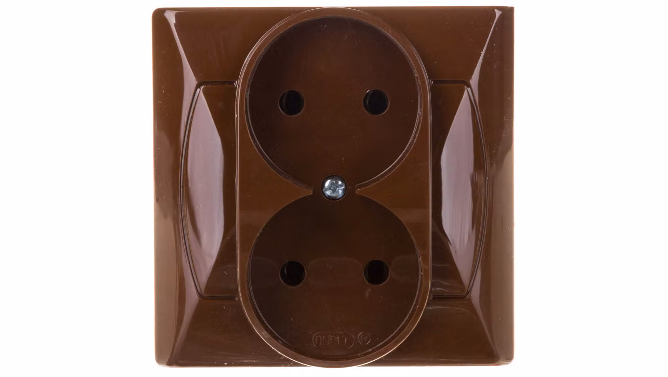 AKCENT Presa doppia b/u marrone GP-2A/24
