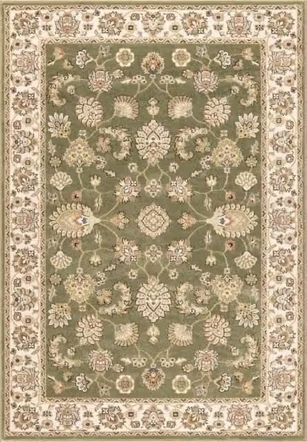 Tappeto Pierre Tappeti BABIL con disegno classico orientale, colore verde e crema, L: 200 cm, P: 290 cm