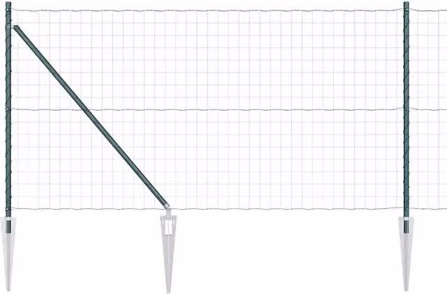 Recinzione da Giardino | Recinzione con Posto Verde 1 x 25 m Acciaio