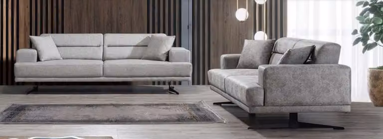 Sofagarnitur 3+3 Sitzer Garnitur Sofa Sofas Leder Polster Design Sitz Moderne