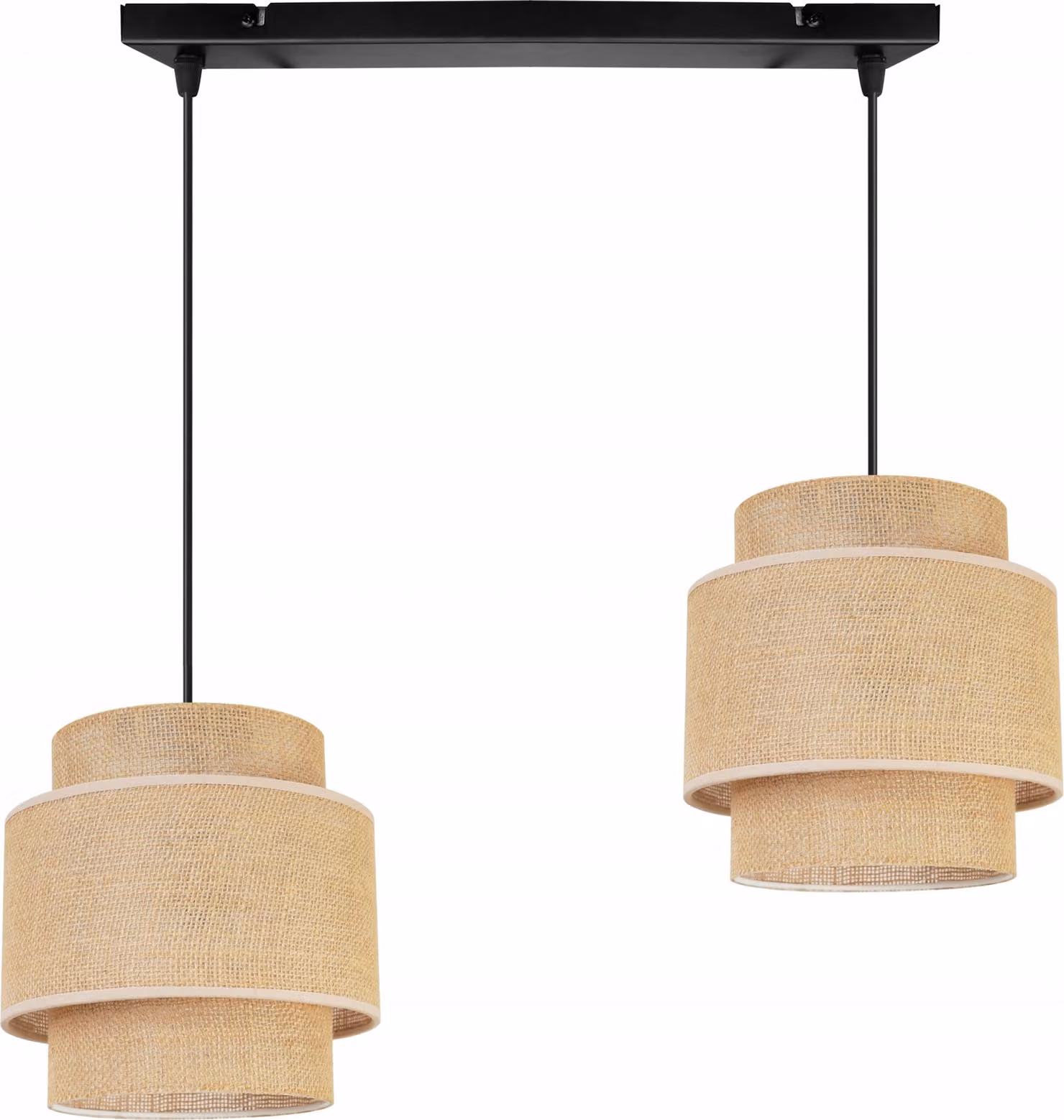 Lampada a sospensione, lampadario da soffitto, paralume, Boho Juta