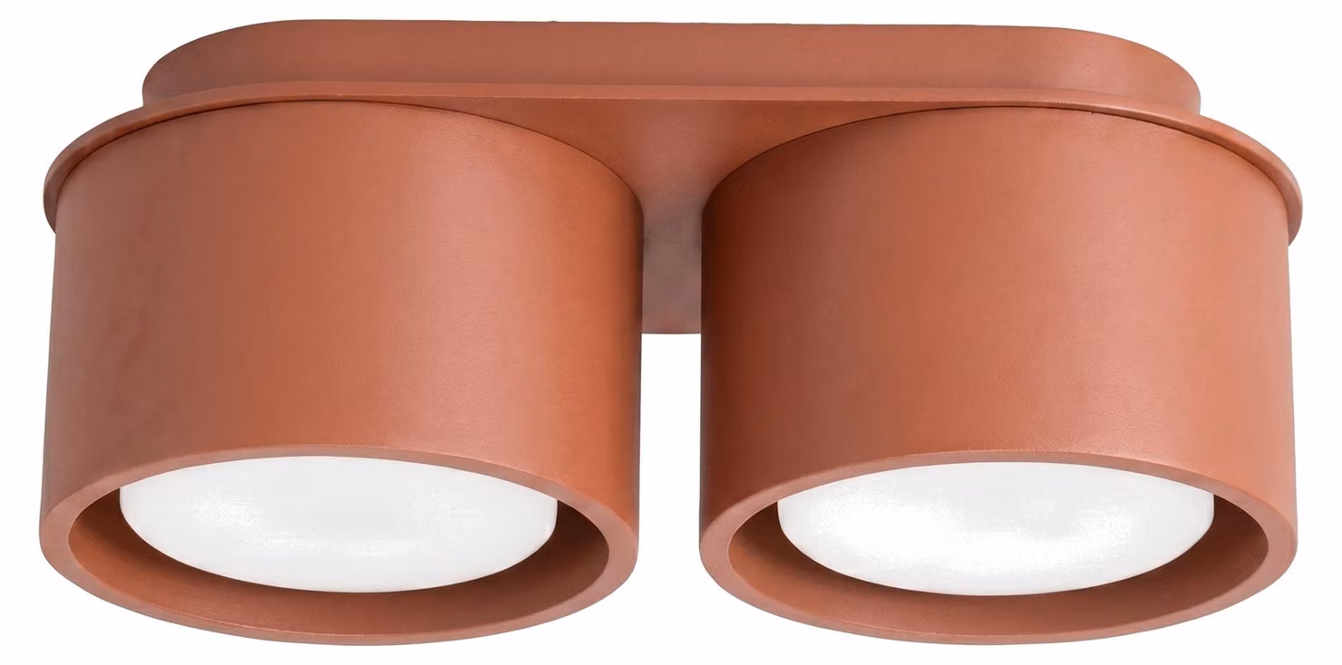 Plafoniera MODO 2 ocra rossa Gx53 2xGx53 10W alluminio 8x10x21 cm Sollux Lighting