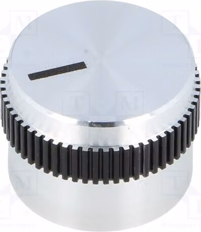 1 manopola rotante con indicatore, alluminio, diametro albero: 6 mm, dimensioni: 20 x 15 mm, codice prodotto: 5616.6614. Manopole rotanti per