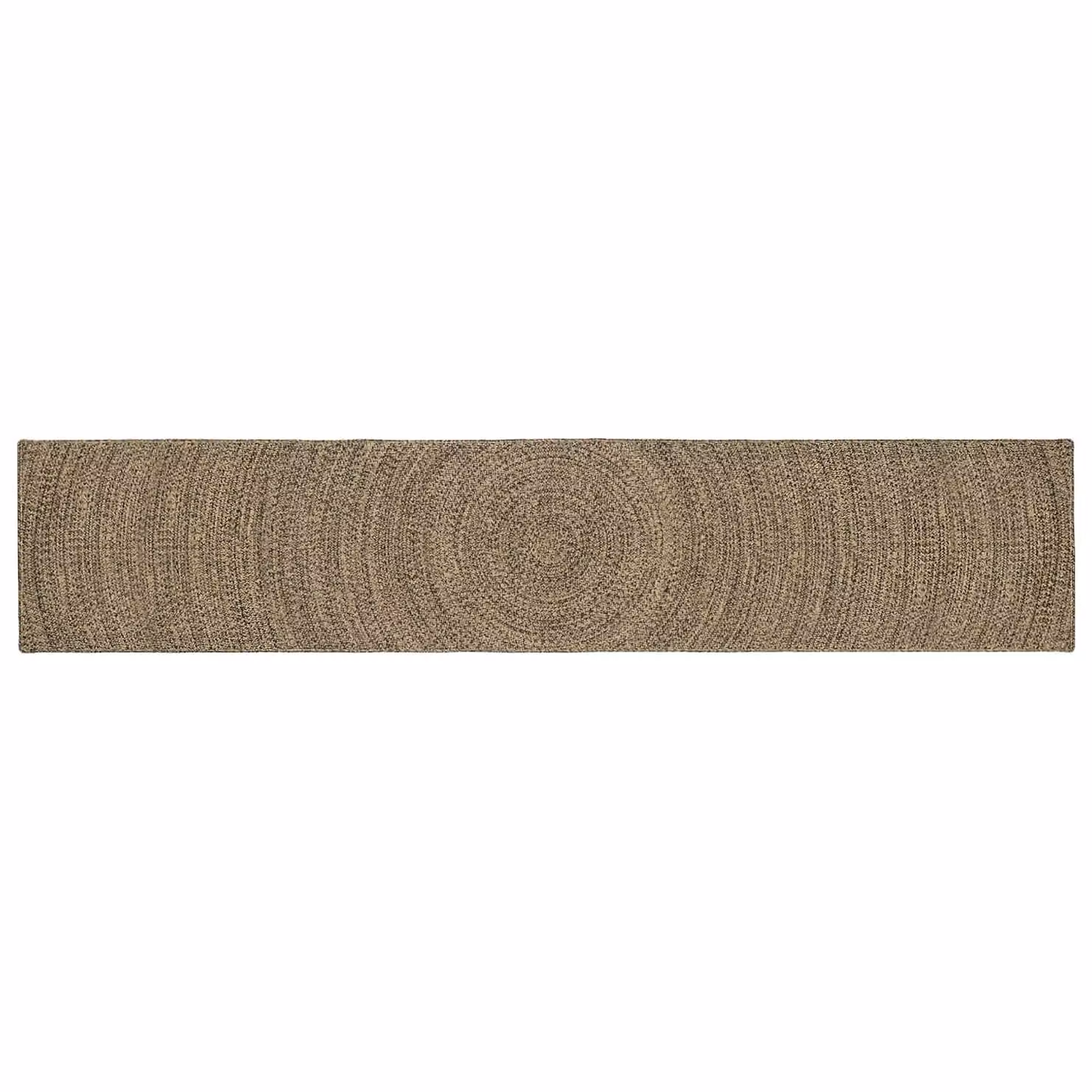Tappeto da area moderno in juta vidaXL, rettangolare, beige e nero, L: 400 cm, P: 80 cm