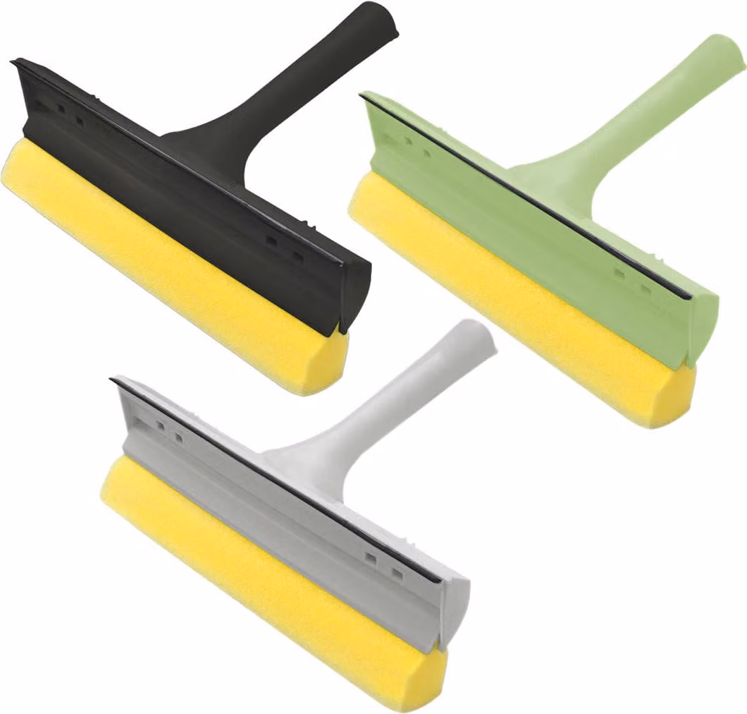 spatola per finestre in schiuma + gomma 20 cm colori misti