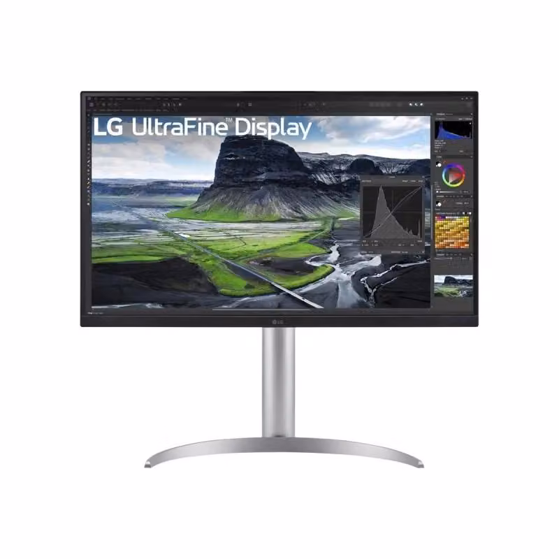 Monitor PC LG 27UQ850V-W da 27 pollici 4K Ultra HD LCD IPS Bianco e Argento con connettività HDMI, DisplayPort, USB-A e USB-C – 2