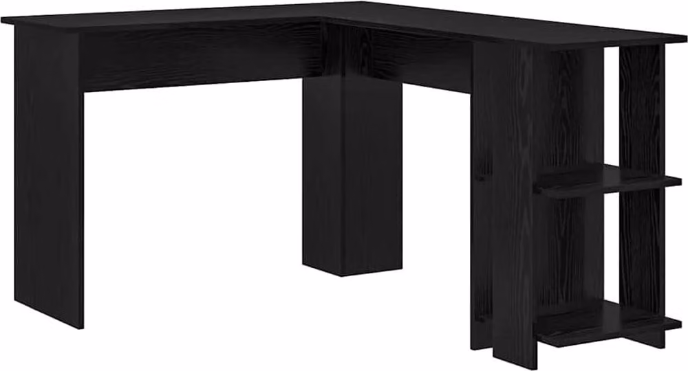Scrivania ad angolo Rovere Nero 140 x 113,5 x 75 cm