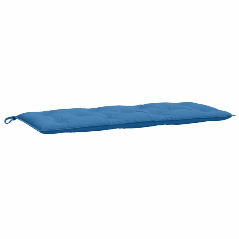 Cuscino per Panca da Giardino Blu Mélange 120x50x7cm in Tessuto