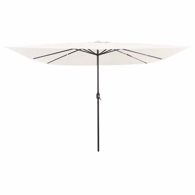 Ombrello da giardino vidaXL color sabbia con struttura in acciaio e copertura in poliestere L/P/H: 295 x 295 x 245 cm
