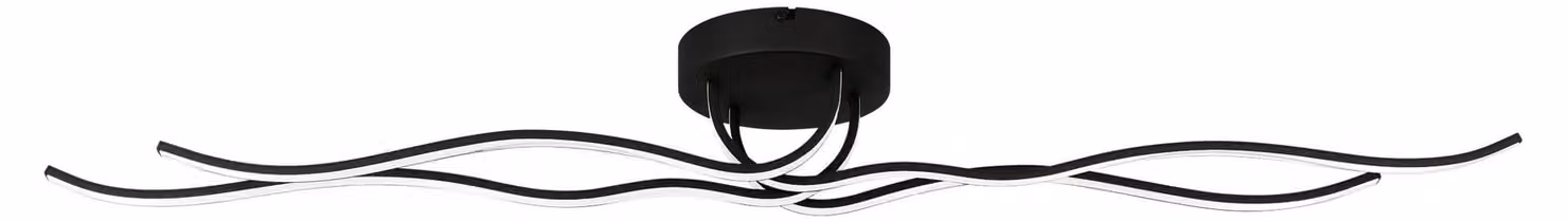 Plafoniera Moderna Roncade 1 Led Metallo Nero