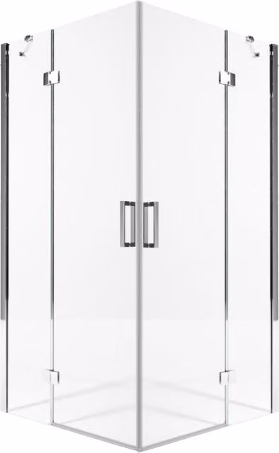 Box doccia due lati battenti 8 mm h195 anticalcare regina, misura 100x120