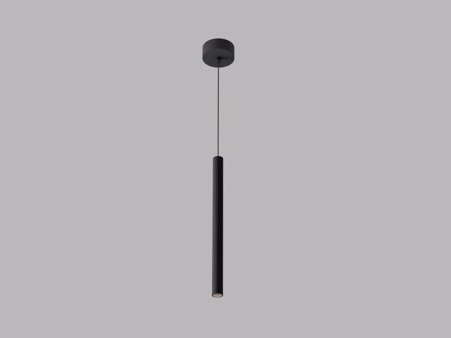 Apparecchio LED a sospensione MIKY SLIM Z CRI90 dimmerabile, Variante: MIKY SLIM 35 Z, Ø 25 mm x 350 mm, 3000 K, nero, DALI