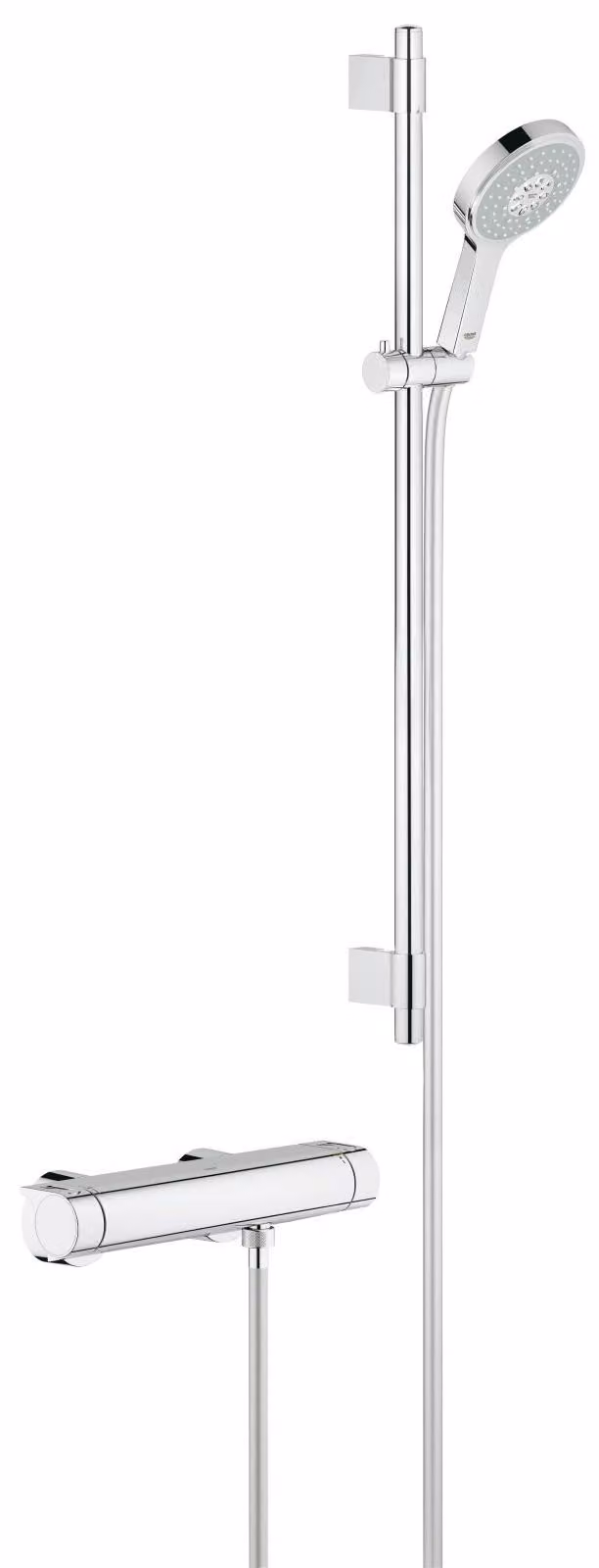 Termostato per miscelatore doccia, DN 15, con set doccia, 900 mm, cromato
