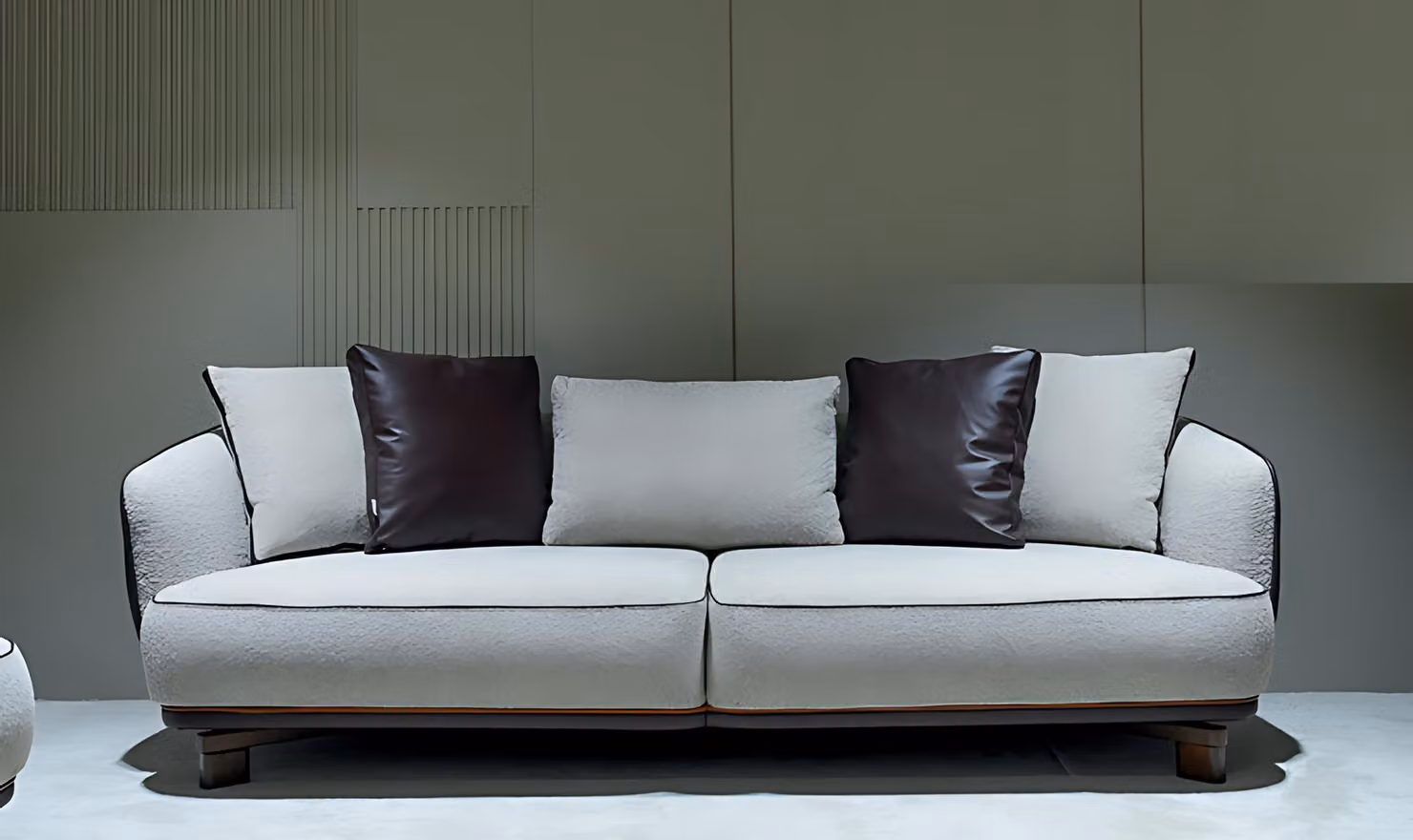 Dreisitzer Sofa Couch Wohnlandschaft Modern Stilvoll Funktional