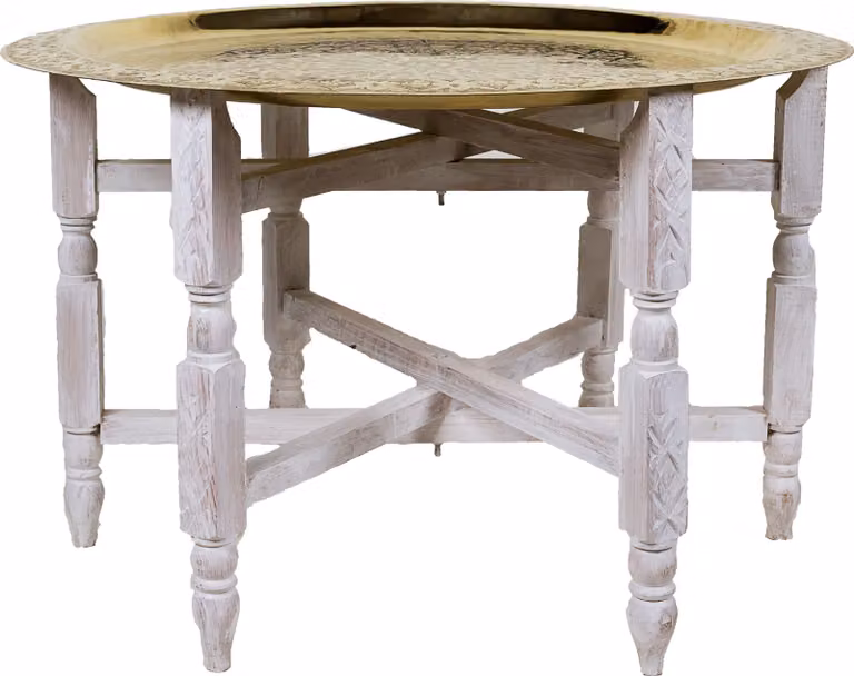 Orient rack in legno bianco per vassoi da 80 cm