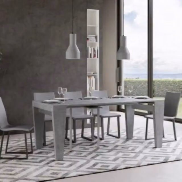 Consolle allungabile 90x40/196 cm Spimbo Small cemento