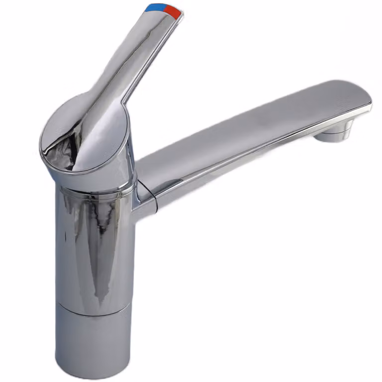Miscelatore monocomando Como camper caravan campeggio barca + interruttore cromo
