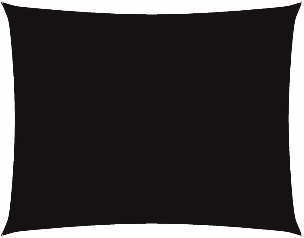 Parasole a Vela Oxford Rettangolare 6x8 m Nero