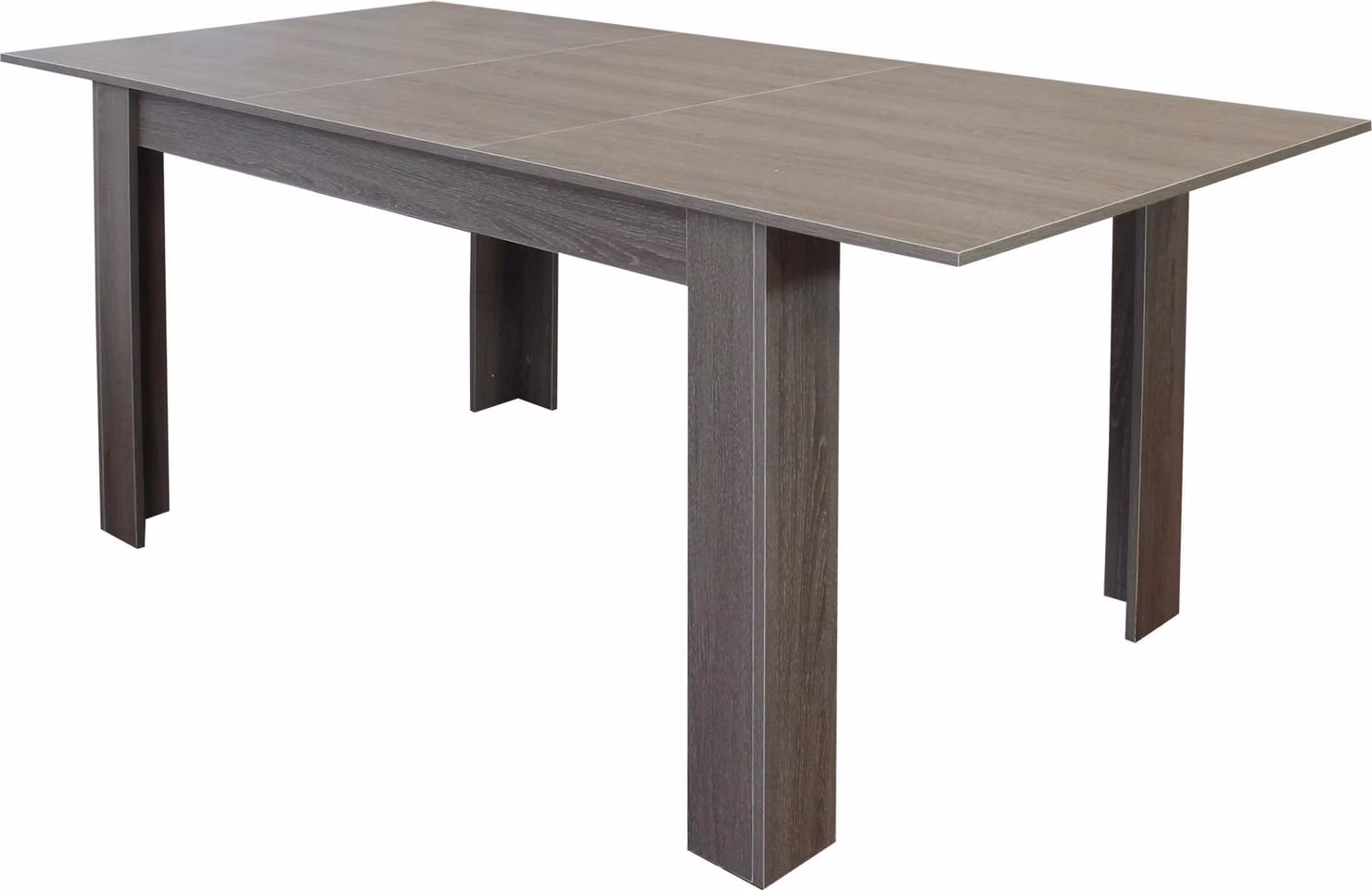 Milani Home - tavolo da pranzo allungabile 140-180 x 90 cm, taupe, piano melaminico