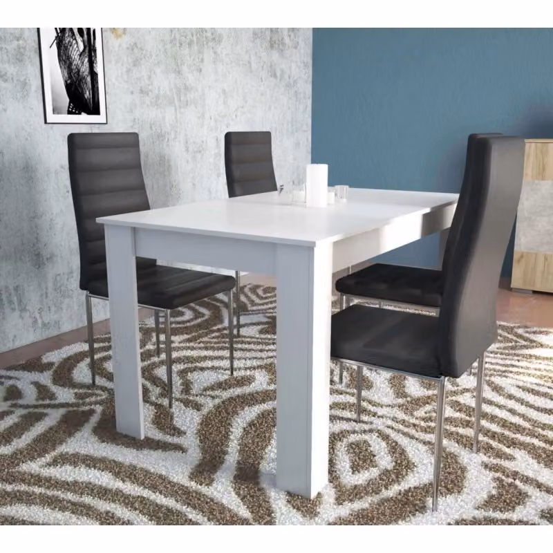 Tavolo Pepper Cosma Bianco Moderno Rettangolare in MDF Laminato L: 138 cm, P: 74,5 cm, H: 76 cm – 2