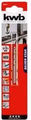Punta da trapano per metallo KWB Twist Drill con codolo cilindrico Silver 3,5 mm
