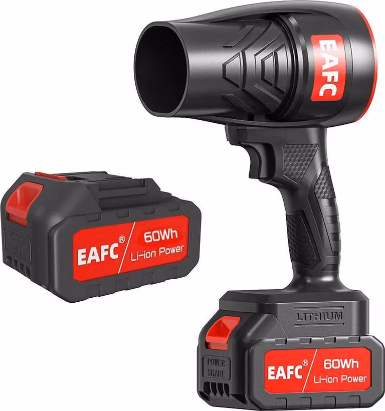 Ventilatore, potenza 300 W, design leggero, 2 batterie, EU-a