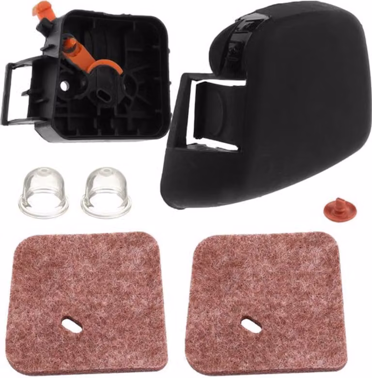 Set di coperchi per filtro dell'aria compatibili con motoseghe Stihl FS55R, FS38, FS45, FS46, FS55, FS55C, FS55RC, HL45, HL45Z, HL45DZ, KM55, per tagliaerba a filo e diserbanti, sostituisce il codice # 4140 124 2800