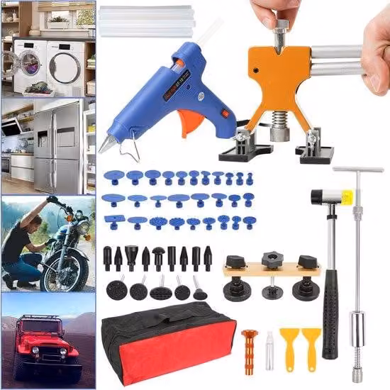 Set multifunzionale per la riparazione di auto e decorazioni, per interventi professionali