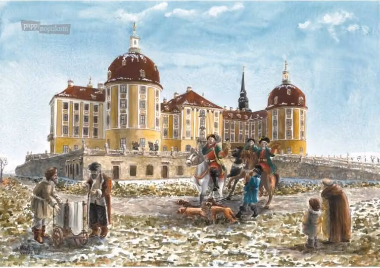 Mini calendario dell'Avvento del Castello di Moritzburg con il motivo "Cambia me"