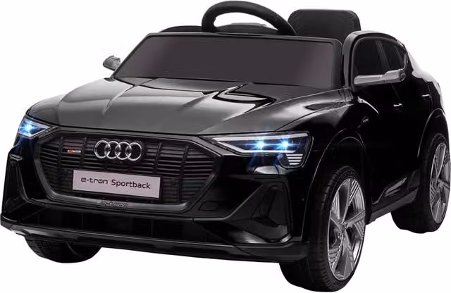 EasyComfort Macchina Elettrica per Bambini 3-5 Anni con Telecomando e cinture di sicurezza, Auto a 12V con Luci e Musica, 3-8km/h, Nero