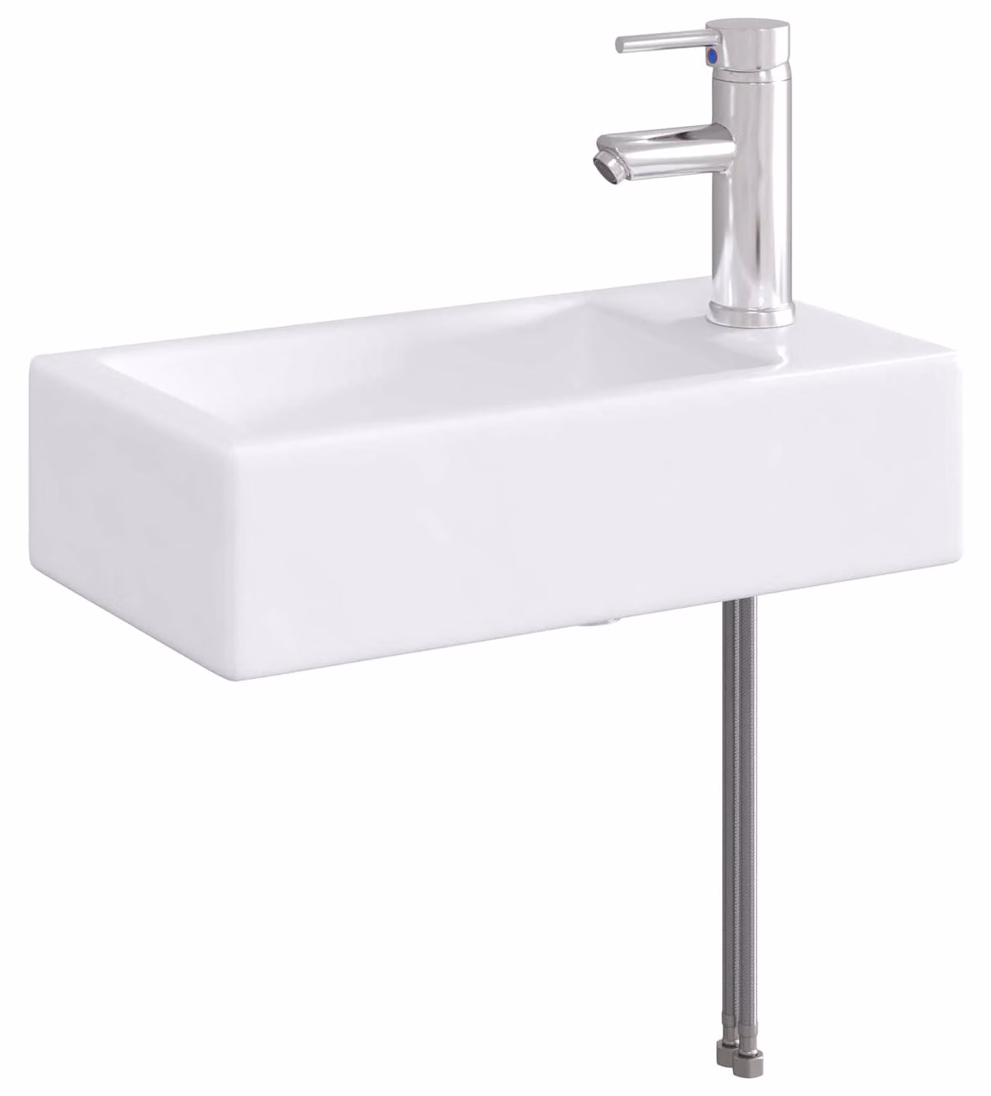 Lavabo da bagno Cromato 45,5 x 25,5 x 13 cm Metallo