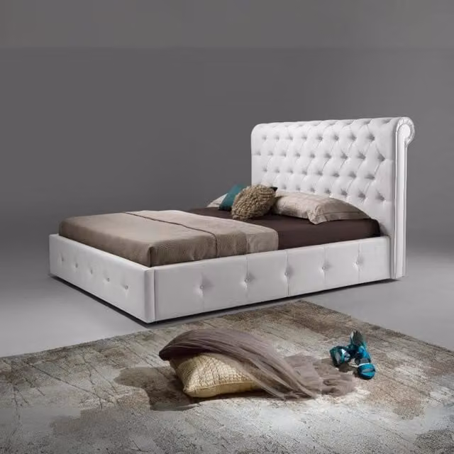 Letto matrimoniale contenitore Peninsula Effezeta Italia bianco L/P/H: 160 x 190 x 30 cm