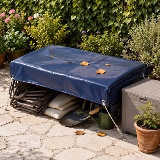 Tarpaulin 650 G/square Meter 4x8 M Blue
