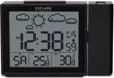 Sveglia Multifunzione Meteo Radiocontrollata Explore Scientific Black RPW3009BLK