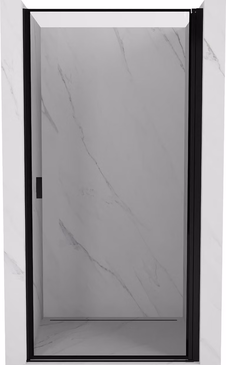 Mexen Mist-B porta doccia battente destra 100 cm, cornice nera, nero - 8A2-100-000-70-70-P