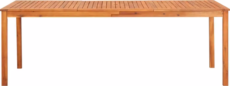 vidaXL Tavolo da giardino 215x90x74 cm in legno massiccio di acacia