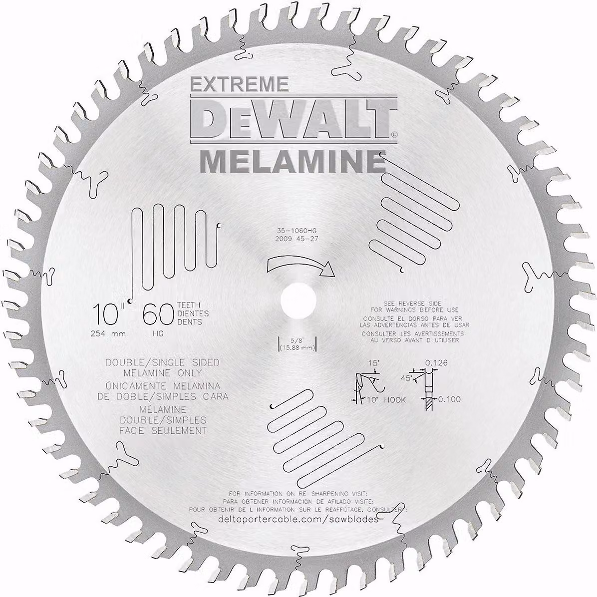 Lama circolare DT4218 D.305mm Foro 30mm 72 denti HZ