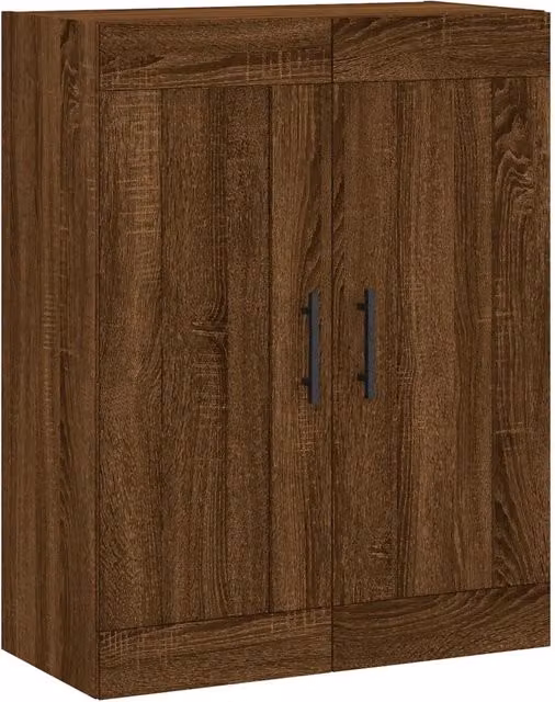 Armadio da parete design elegante portaoggetti 69,5 x 34 x 90 cm in legno multistrato marrone 02_0048936