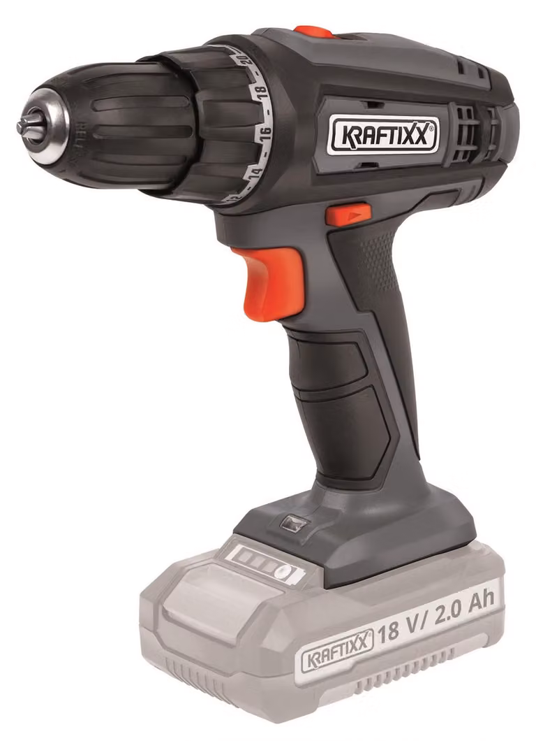 Trapano avvitatore a batteria KRAFTIXX Cordless Drill KS-AX 18Li (senza lampada a LED)