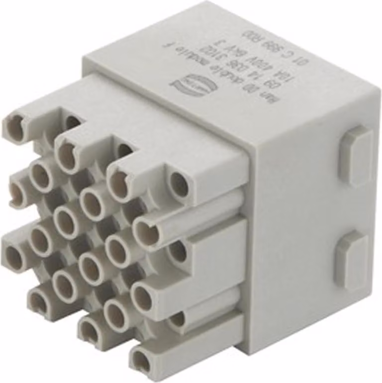 HARTING Han DD, inserto a doppia connessione (F), con morsetto a crimpare, 36 poli, 400V, 10A - 1 pezzo