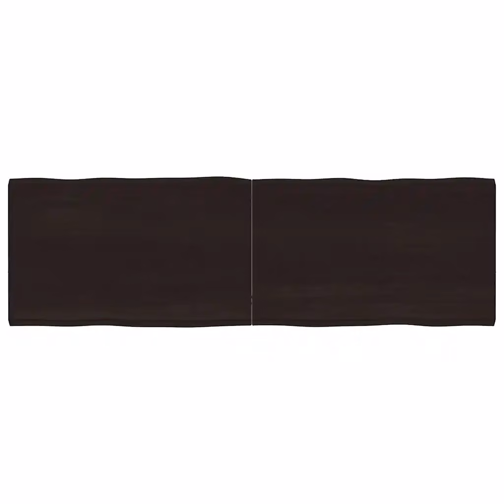 vidaXL Piano Tavolo Marrone Scuro 160x50x(2-4)cm Rovere Non Trattato