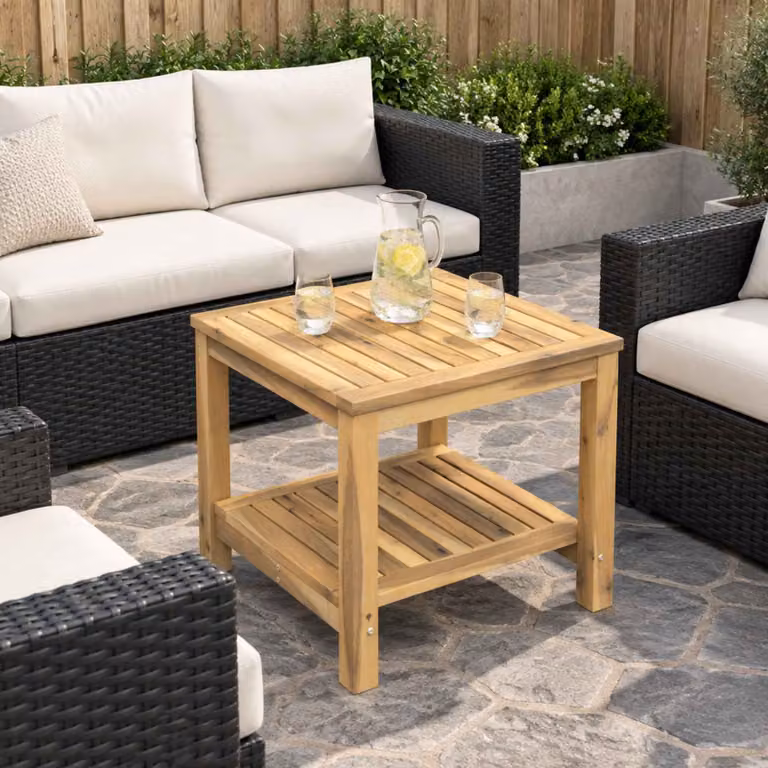 vidaXL Tavolino da salotto Sbiancato 48,5 x 49 x 45 cm