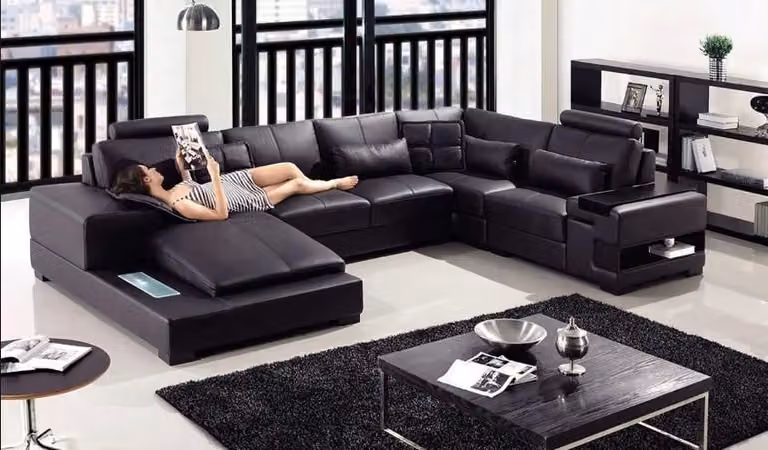 Sofa Wohnlandschaft U-Form Ecksofa Couch Garnitur Polster Ecksofa jvmoebel®
