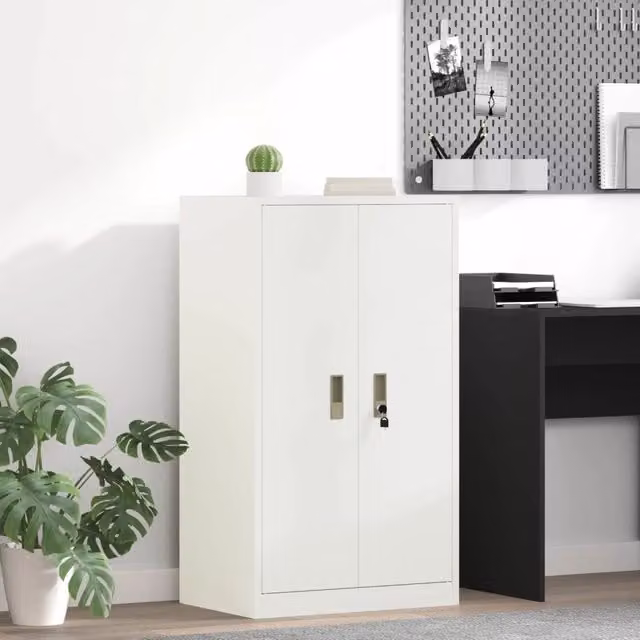 Armadio Bianco 60 x 40 x 105 cm Acciaio 891735