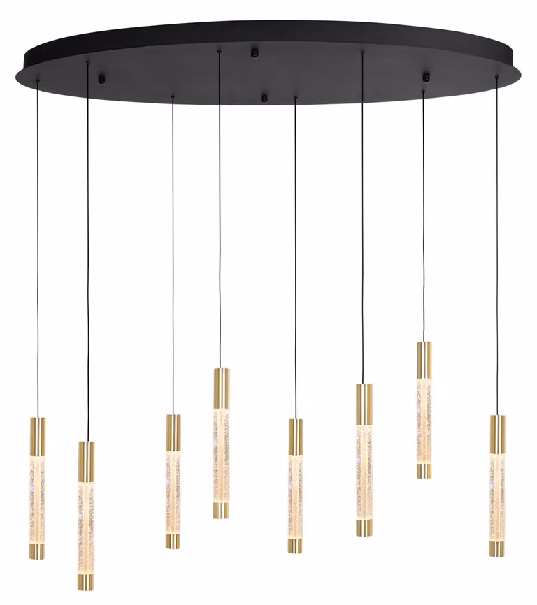 Lampada a sospensione - ottone - Alisio - vetro metallo - lampada di design - LED - 4580ME - Steinhauer