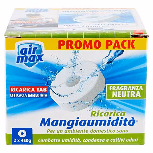 Air Max Assorbiumidità Ricariche Tab Fragranza Neutra - 2 x 450g